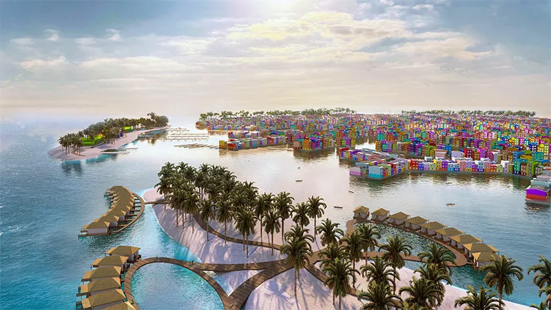 Maldives Floating City - плавучий город на Мальдивах